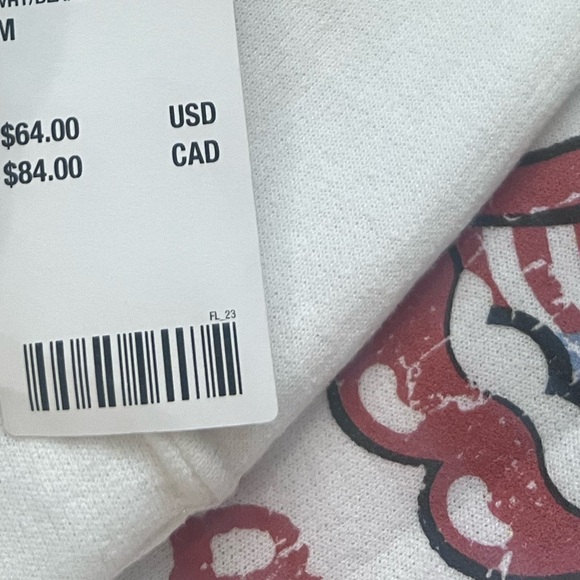 Urban Outfitters The Rolling Stones Distressed Sweatshirt Lips Licks size M New - Picture 6 of 8